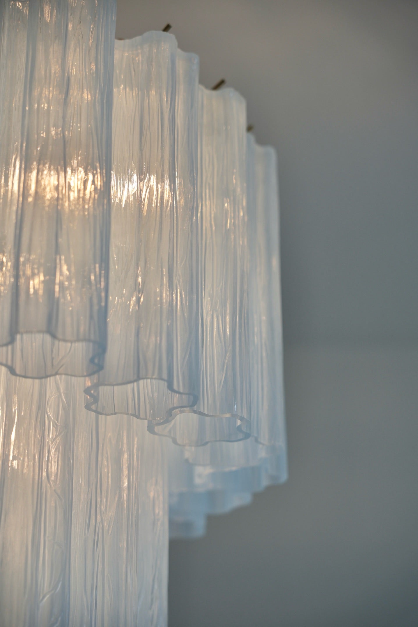 "Versailles" Milky Blue Chandelier Gold