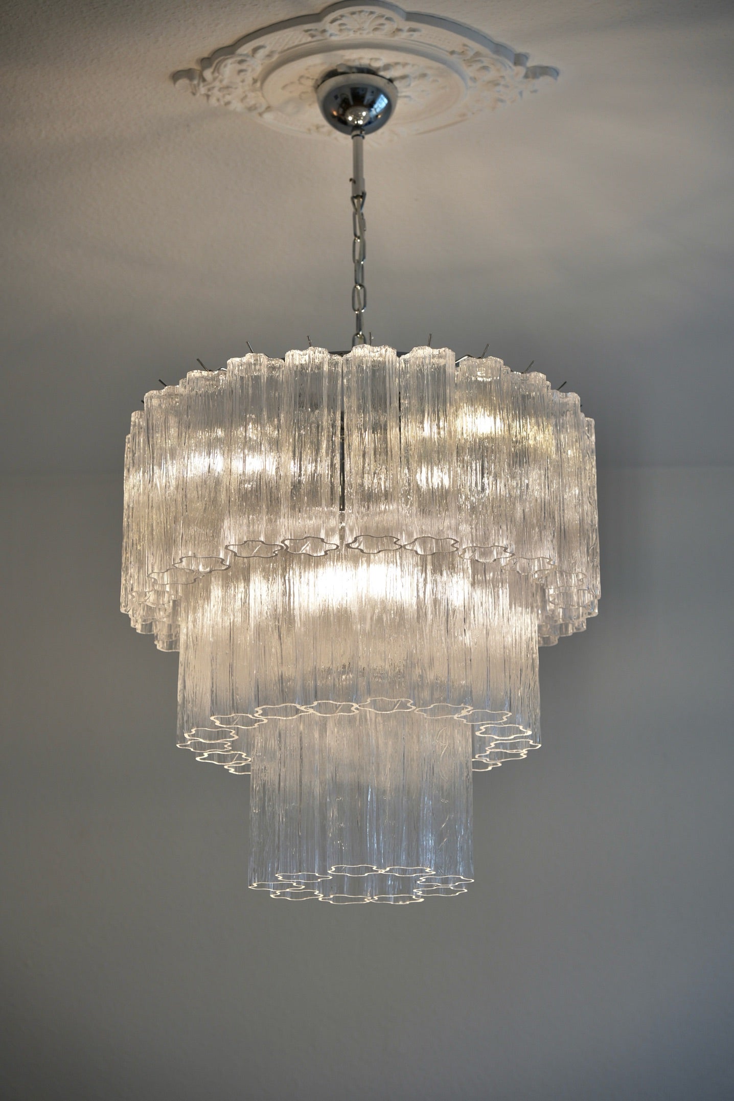 "Versailles" Chandelier Silver